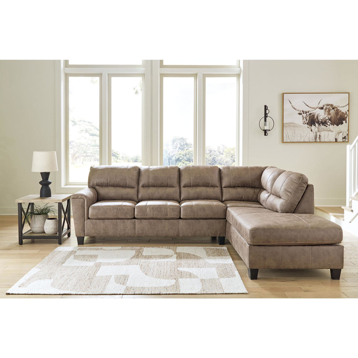 Navi 2 Piece Sectional with Chaise | schwartz-furniture